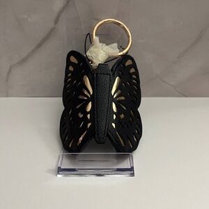 NWOT Vera Bradley Navy Iconic Faux Leather Butterfly Bag Charm & Lipstick Holder